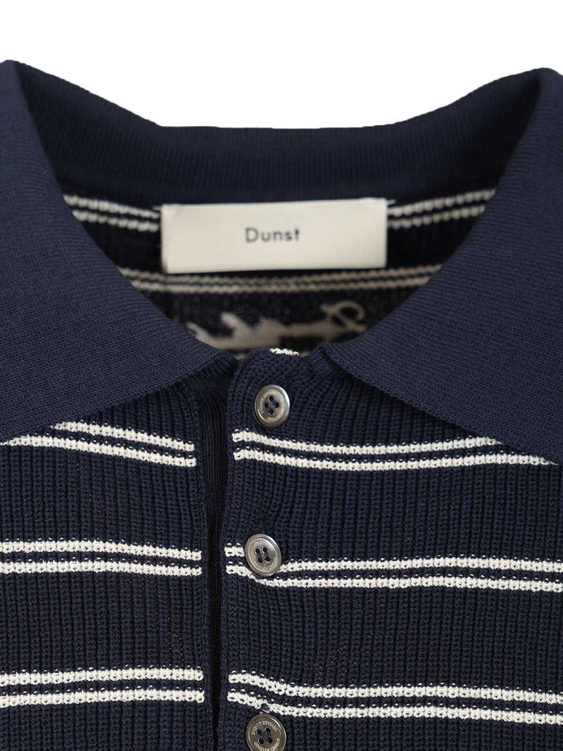Dunst Dunst Cotton blend striped polo shirt