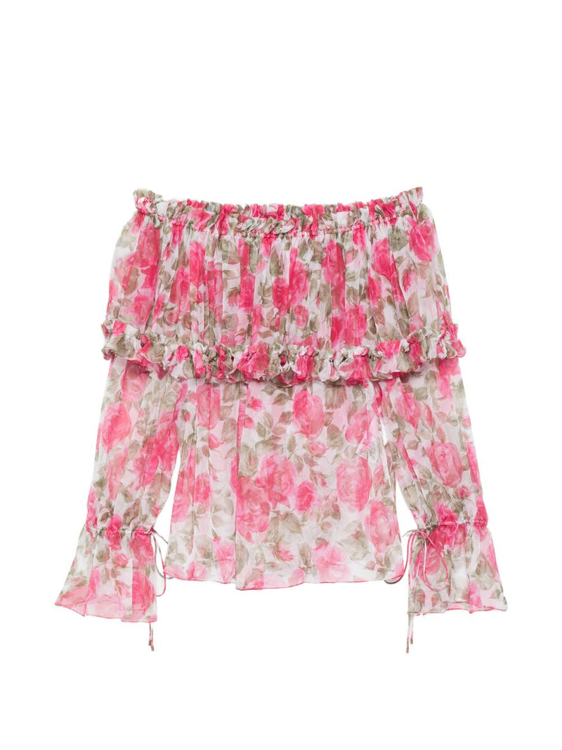 Chloé ChloÃ© Printed silk top | Urbalenti™ NYC