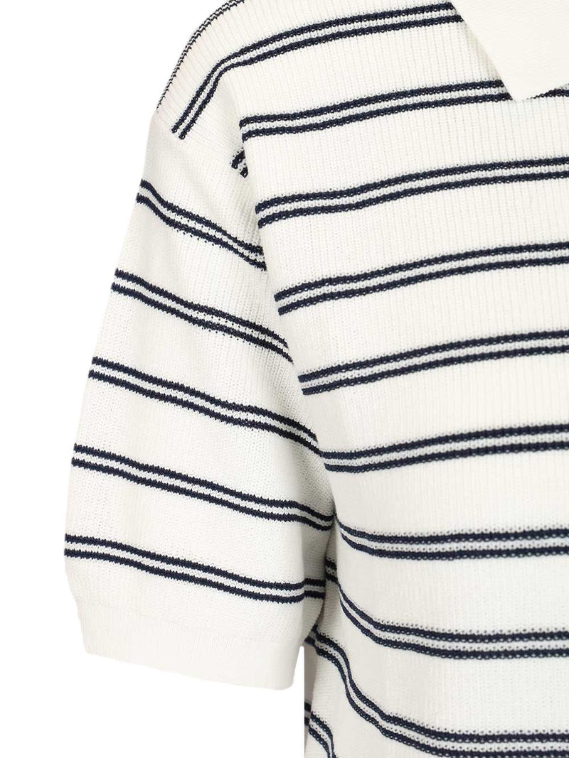 Dunst Dunst Cotton blend striped polo shirt