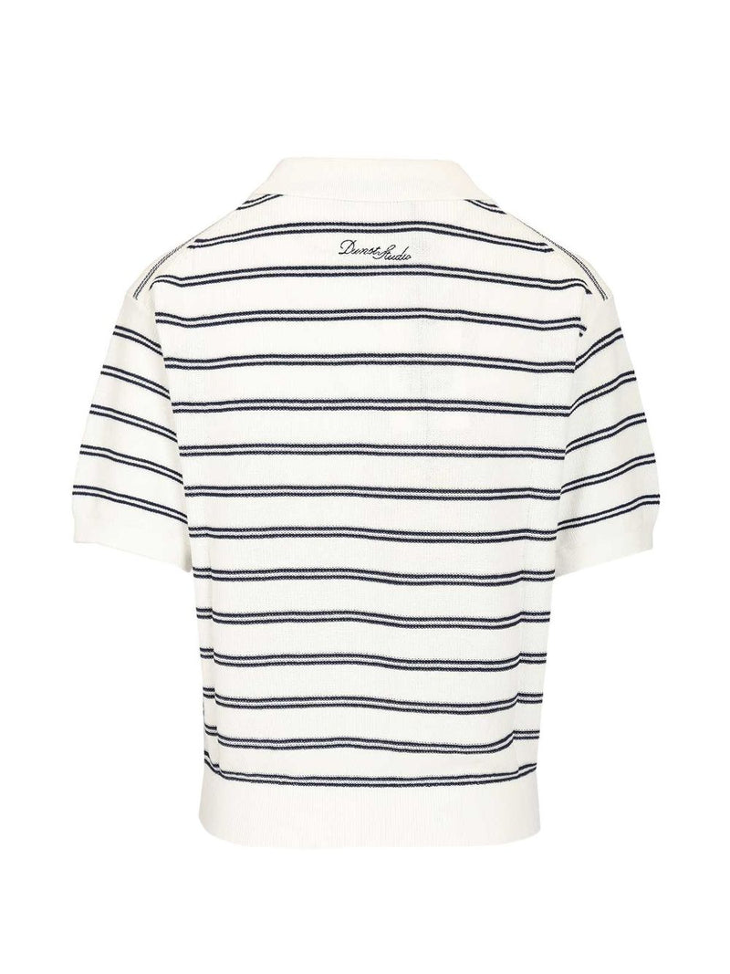 Dunst Dunst Cotton blend striped polo shirt