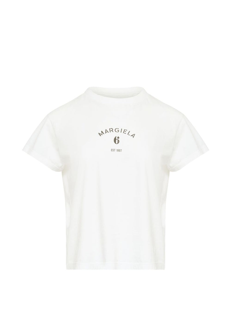 MM6 Maison Margiela Logo cotton t-shirt Variant 4 | Urbalenti™ NYC