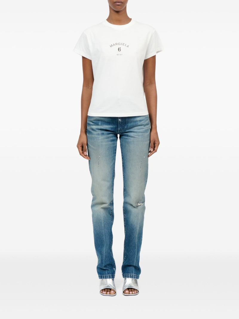 MM6 Maison Margiela Logo cotton t-shirt Variant 4 | Urbalenti™ NYC