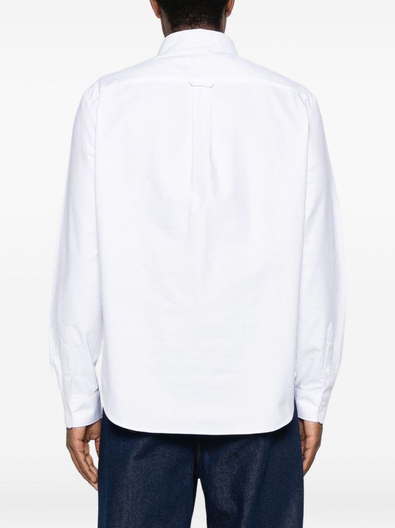 Maison Kitsuné Maison Kitsuné Maison KitsunÃ© Profile Fox cotton shirt