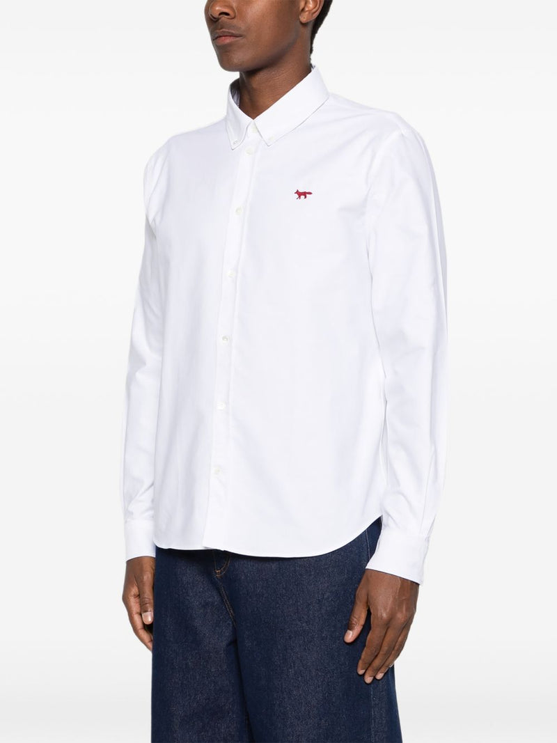 Maison Kitsuné Maison Kitsuné Maison KitsunÃ© Profile Fox cotton shirt