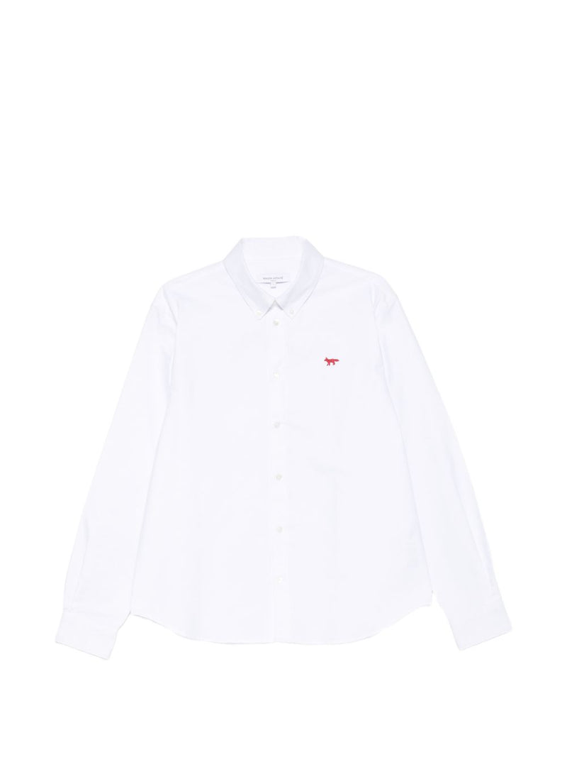 Maison Kitsuné Maison Kitsuné Maison KitsunÃ© Profile Fox cotton shirt