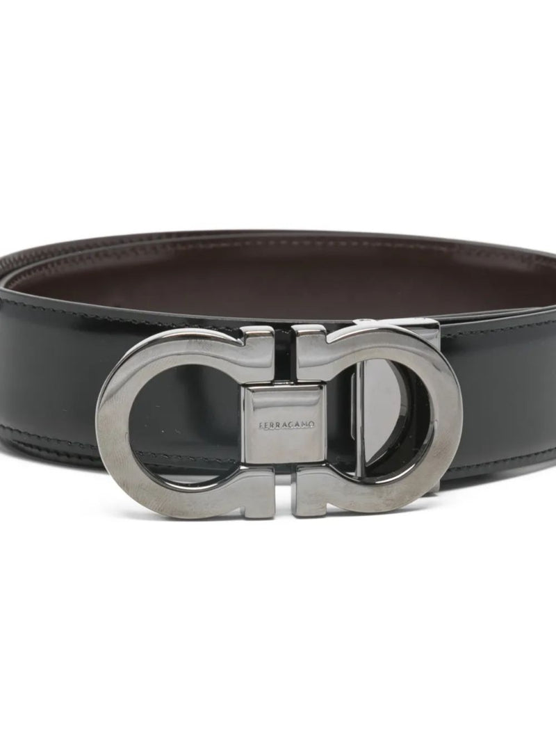 Ferragamo Reversible And Adjustable Gancini Belt | Urbalenti™ NYC