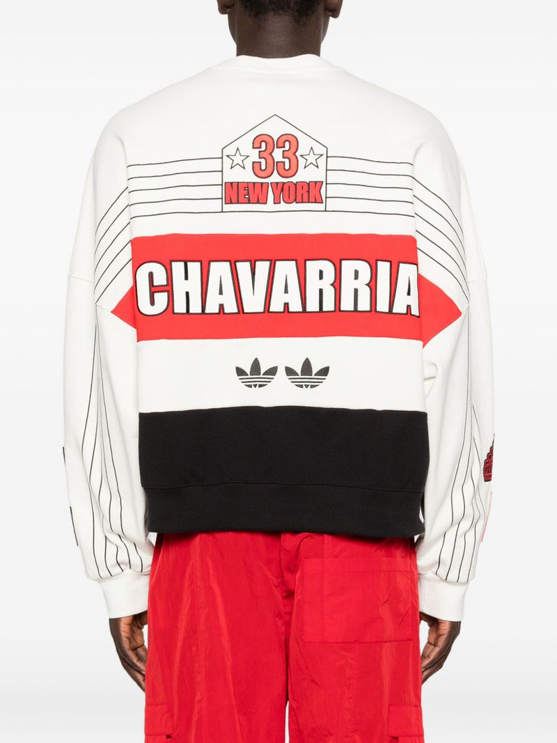 032C Adidas x Willy Chavarria Printed Crewneck Sweater | Urbalenti™... | Urbalenti™ NYC