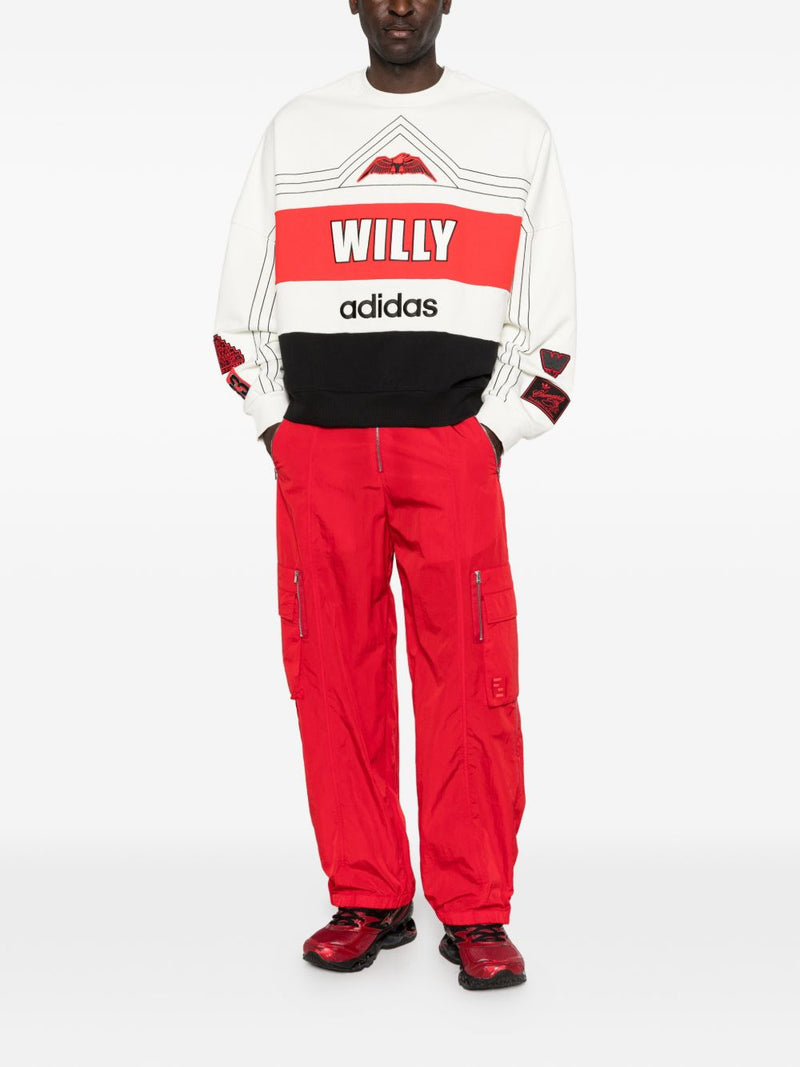032C Adidas x Willy Chavarria Printed Crewneck Sweater | Urbalenti™... | Urbalenti™ NYC