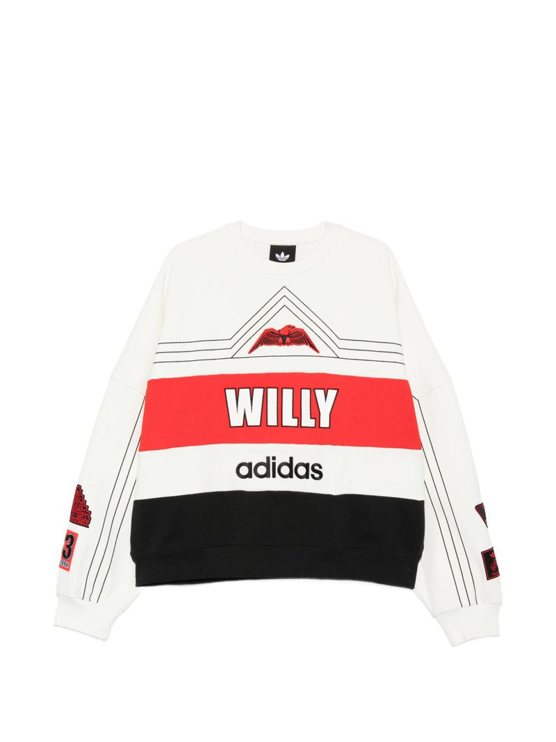 032C Adidas x Willy Chavarria Printed Crewneck Sweater | Urbalenti™... | Urbalenti™ NYC