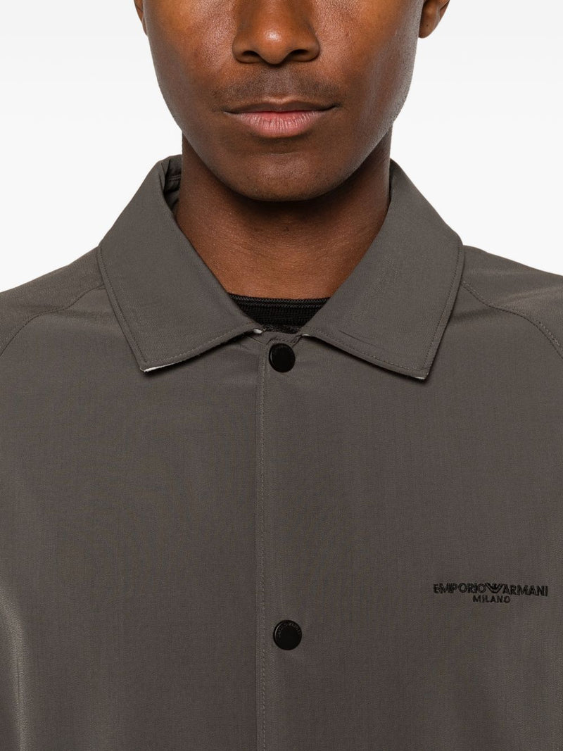 Emporio Armani Logo overshirt | Urbalenti™ NYC
