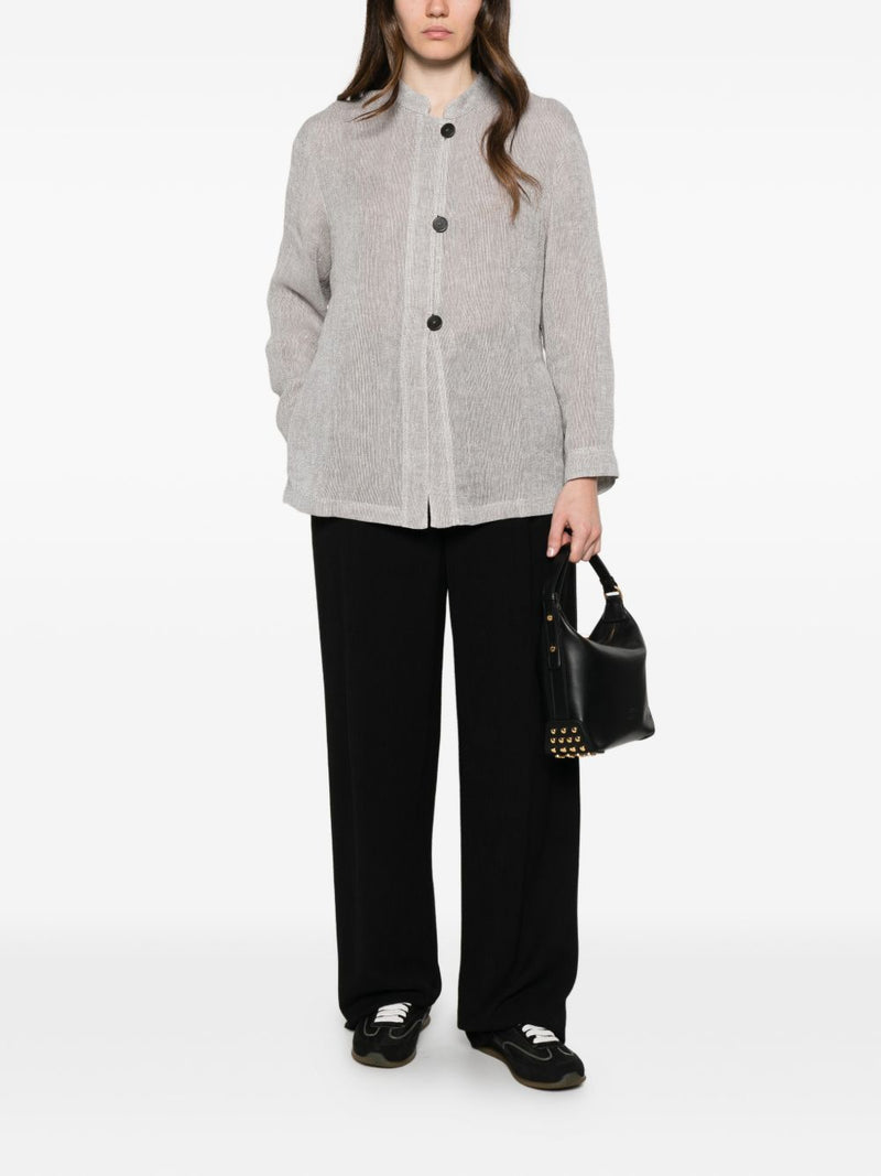 Emporio Armani Emporio Armani Linen buttoned jacket