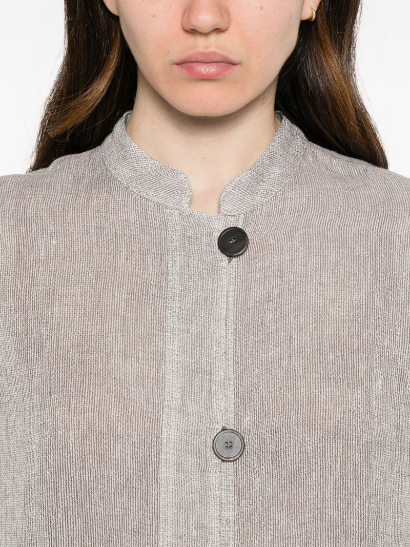Emporio Armani Emporio Armani Linen buttoned jacket