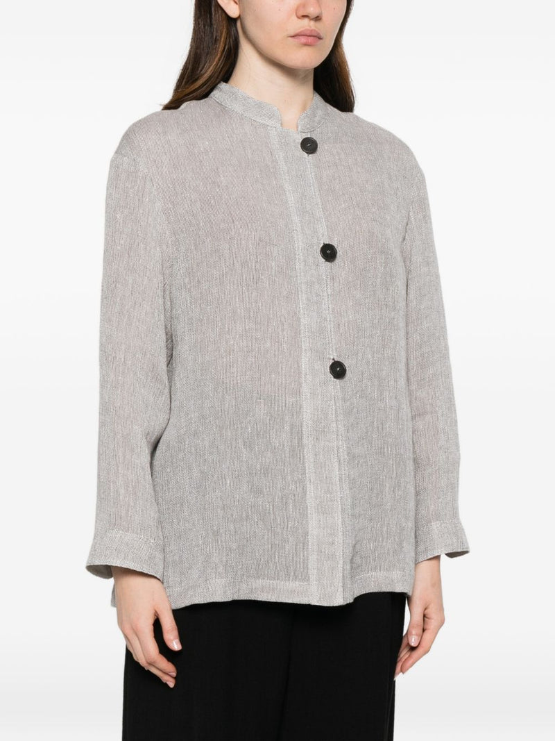 Emporio Armani Emporio Armani Linen buttoned jacket