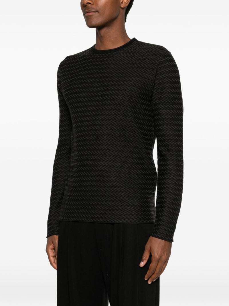 Emporio Armani Wool crewneck sweater Variant 6 | Urbalenti™ NYC