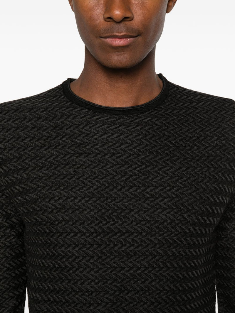 Emporio Armani Wool crewneck sweater Variant 6 | Urbalenti™ NYC