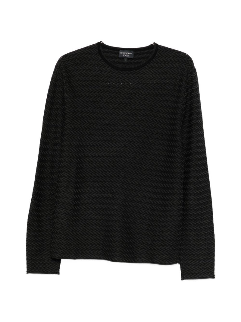 Emporio Armani Wool crewneck sweater Variant 6 | Urbalenti™ NYC