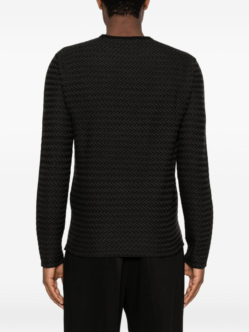 Emporio Armani Wool crewneck sweater Variant 6 | Urbalenti™ NYC