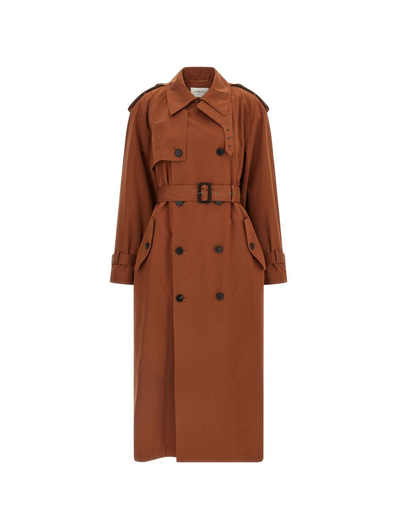 Saint Laurent Saint Laurent Cotton and silk trench coat