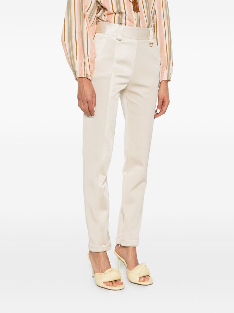 Chloé ChloÃ© Satin-finish trousers | Urbalenti™ NYC