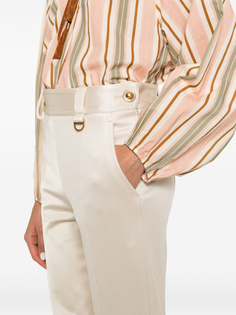 Chloé ChloÃ© Satin-finish trousers | Urbalenti™ NYC