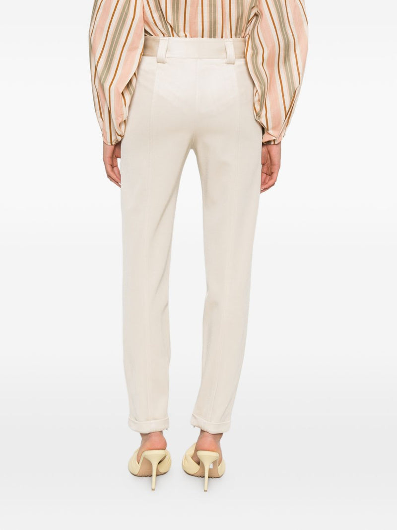 Chloé ChloÃ© Satin-finish trousers | Urbalenti™ NYC