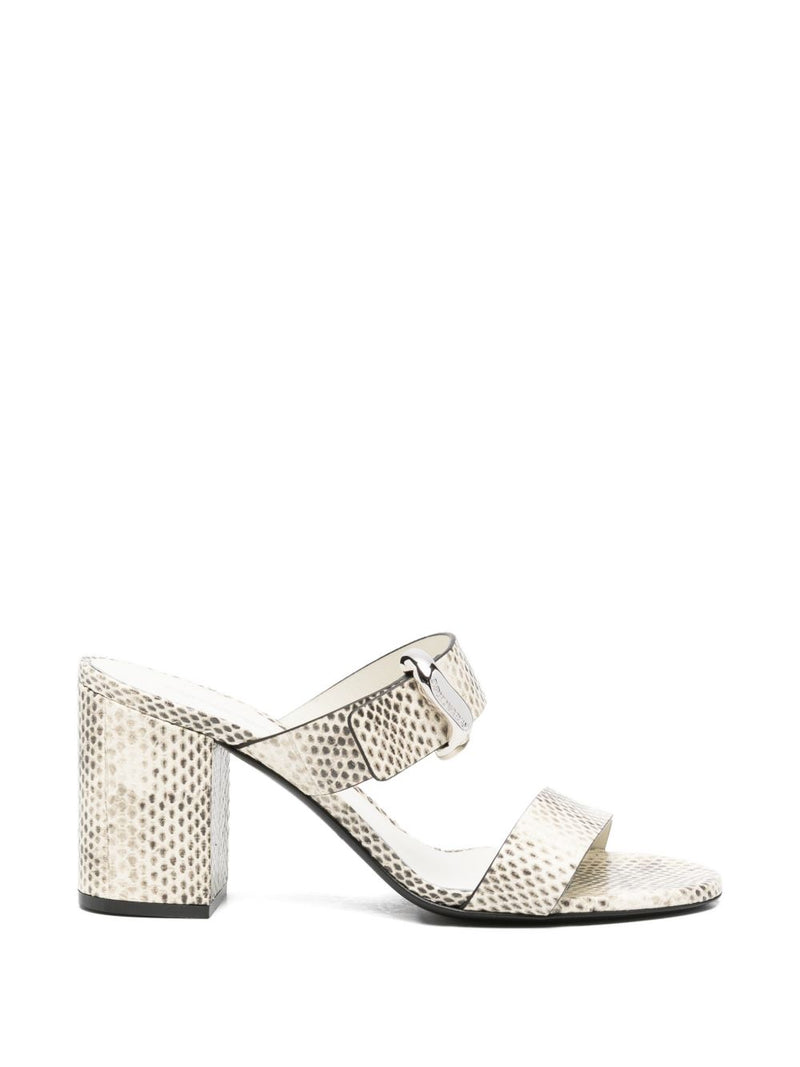 EMPORIO ARMANI EXCLUSIVE Leather mules | Urbalenti™ NYC