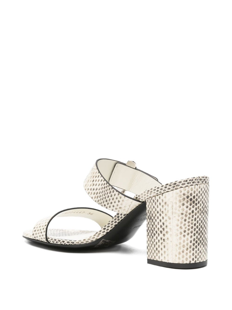 EMPORIO ARMANI EXCLUSIVE Leather mules | Urbalenti™ NYC