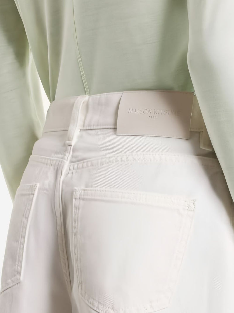 Maison Kitsuné Maison Kitsuné Maison KitsunÃ© Denim cotton shorts