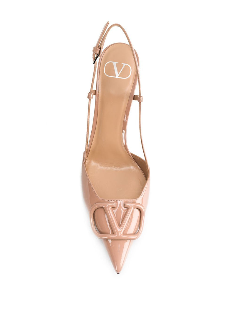 Valentino Garavani VLogo Signature leather pumps | Urbalenti™ NYC