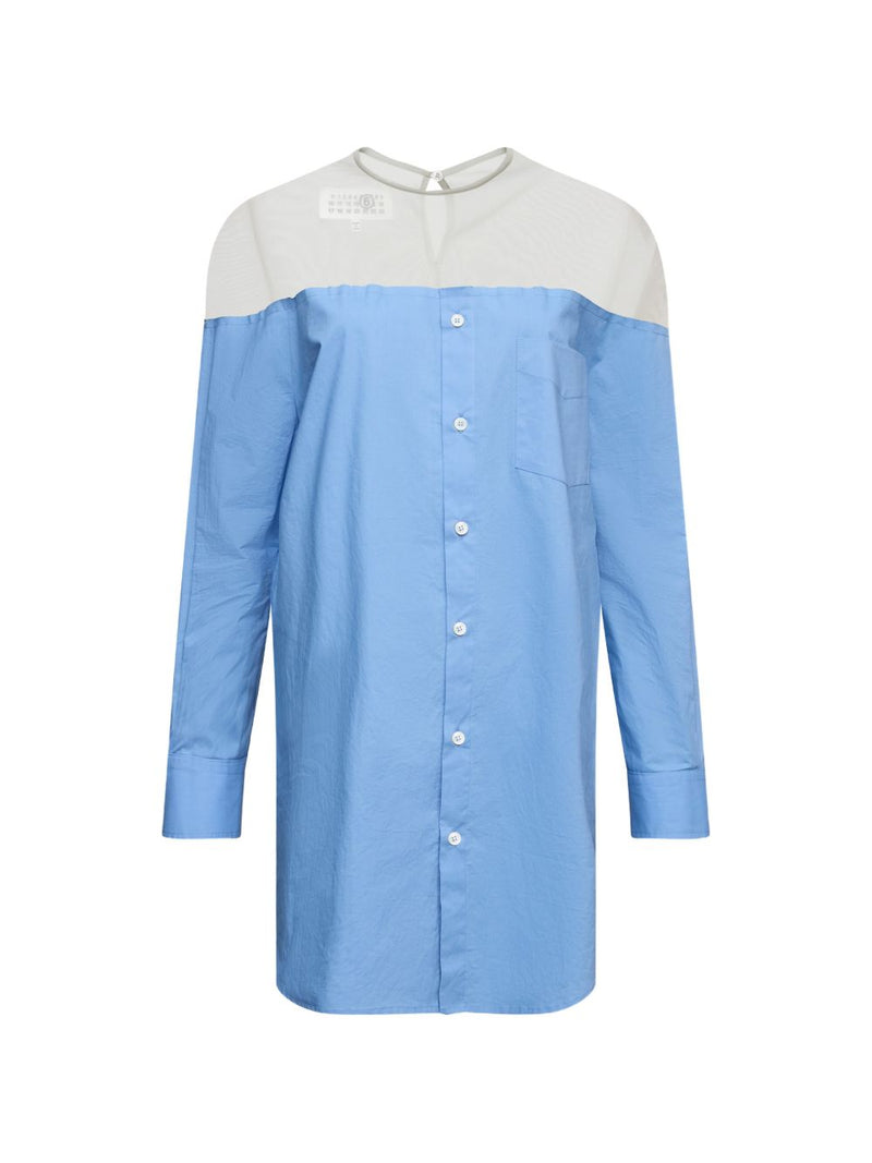 MM6 Maison Margiela Button Front Cotton Top | Urbalenti™ NYC
