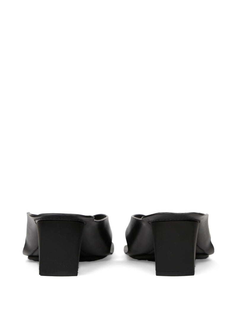 MM6 Maison Margiela T-Strap Block Heel Sandals | Urb... | Urbalenti™ NYC