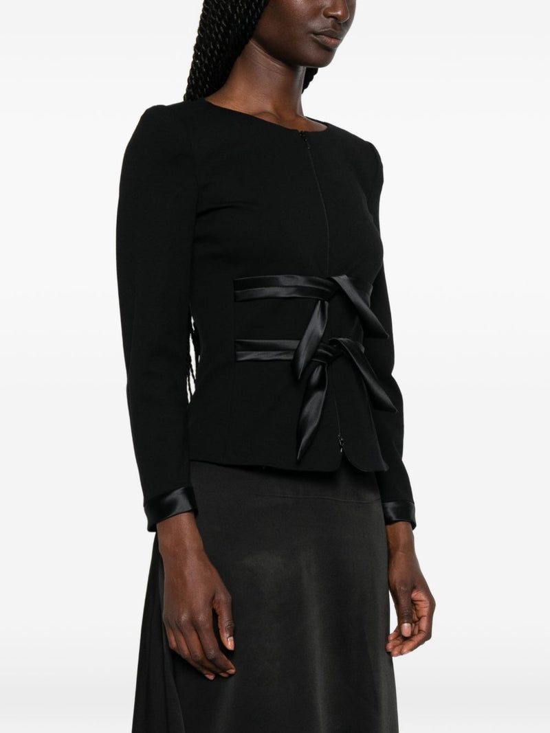 Emporio Armani Emporio Armani Collarless Zip-Front Jacket
