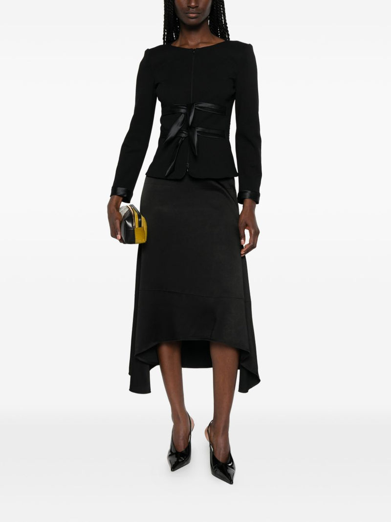 Emporio Armani Emporio Armani Collarless Zip-Front Jacket