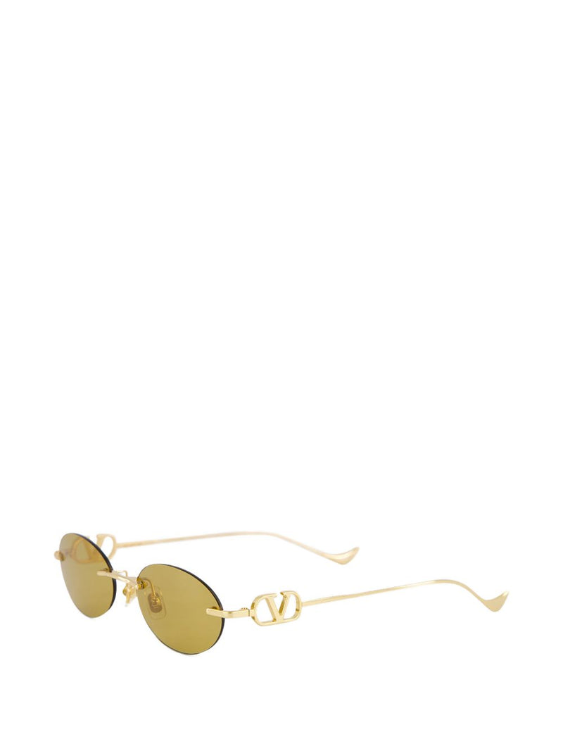 Valentino Garavani Geometric Metal Sunglasses | Urbalenti™ NYC