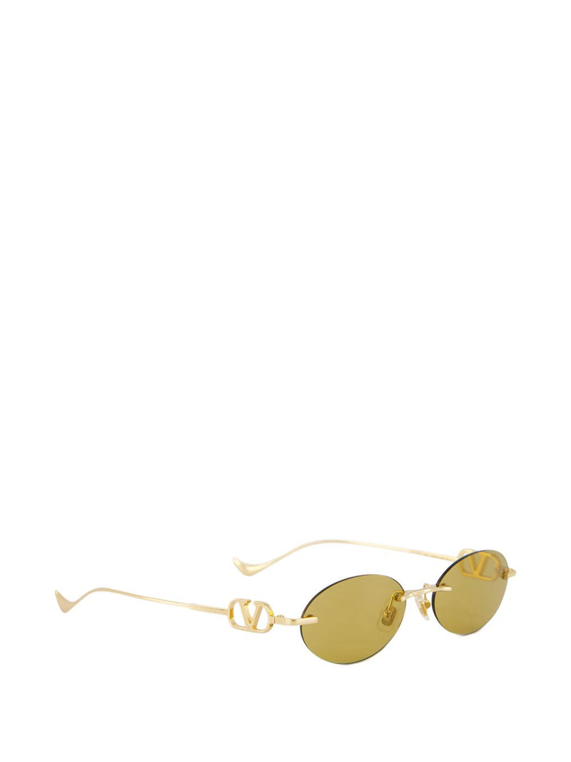 Valentino Garavani Geometric Metal Sunglasses | Urbalenti™ NYC