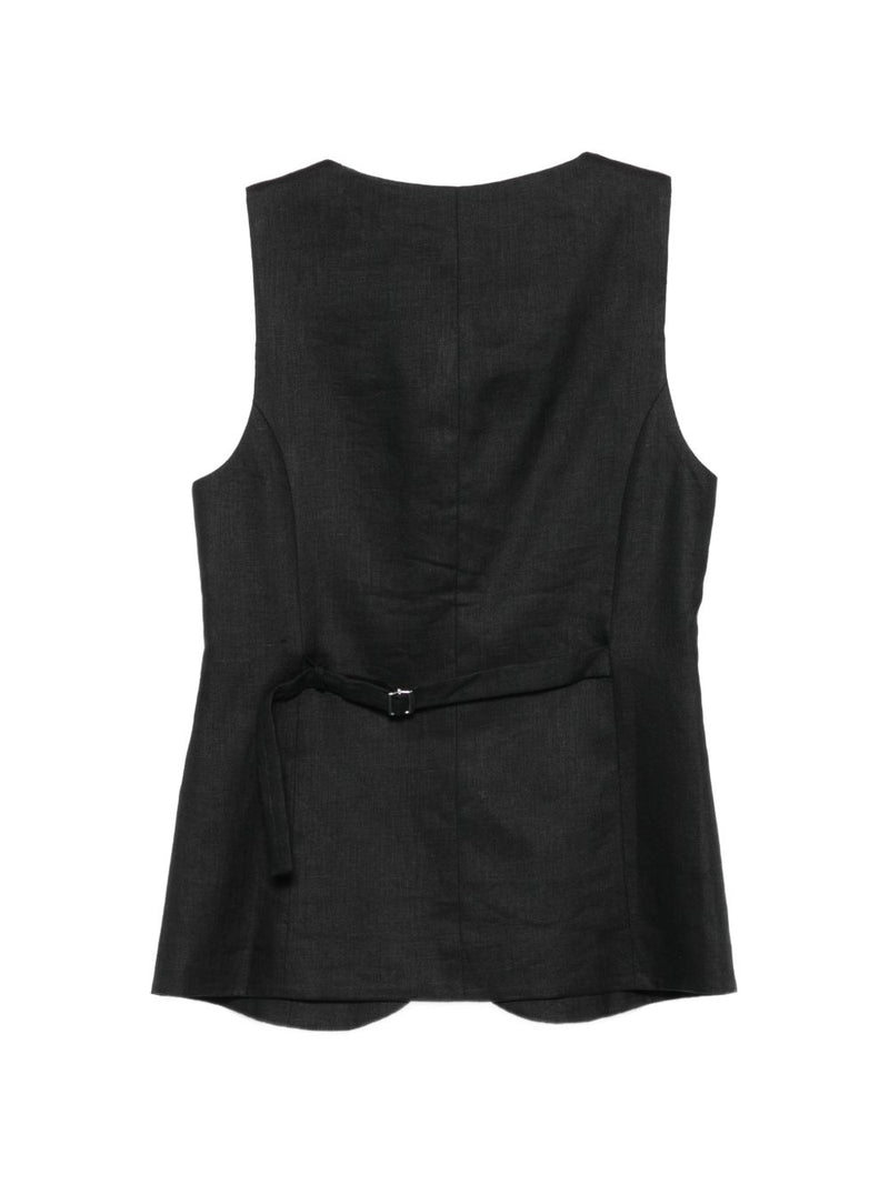 Semicouture Semicouture Glenna linen vest