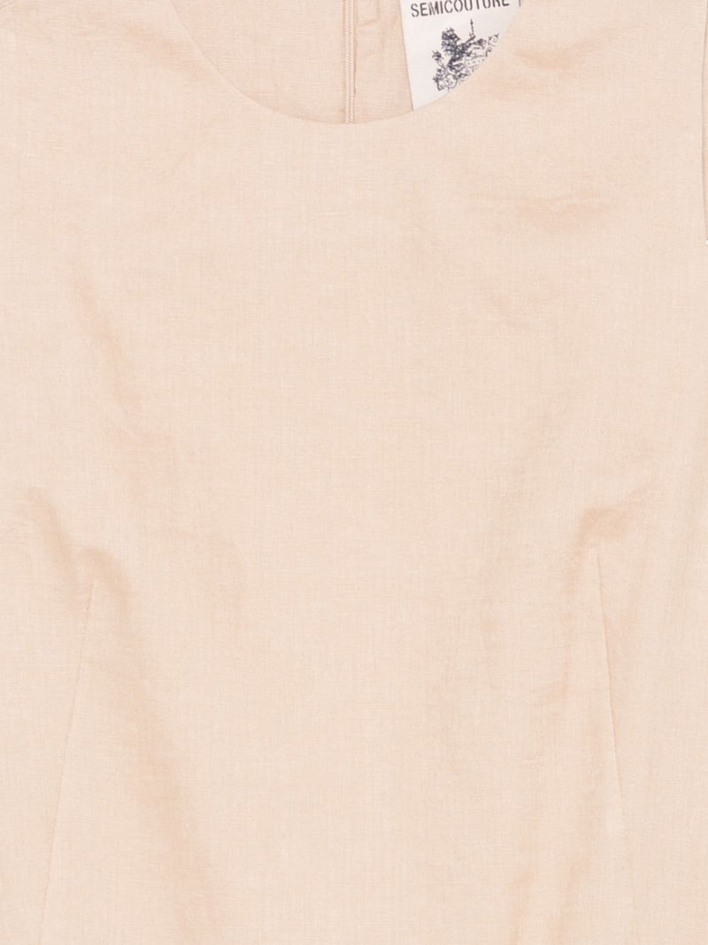 Semicouture Semicouture Sheena linen mini dress