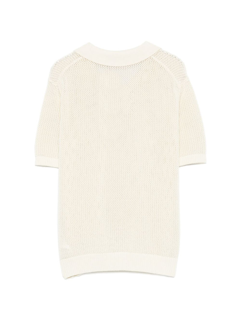 Dunst Dunst Cotton and linen polo shirt