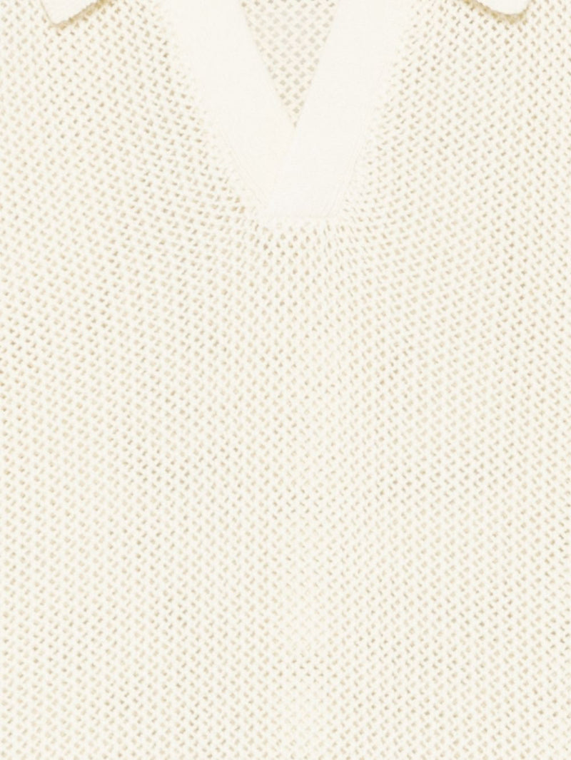 Dunst Dunst Cotton and linen polo shirt