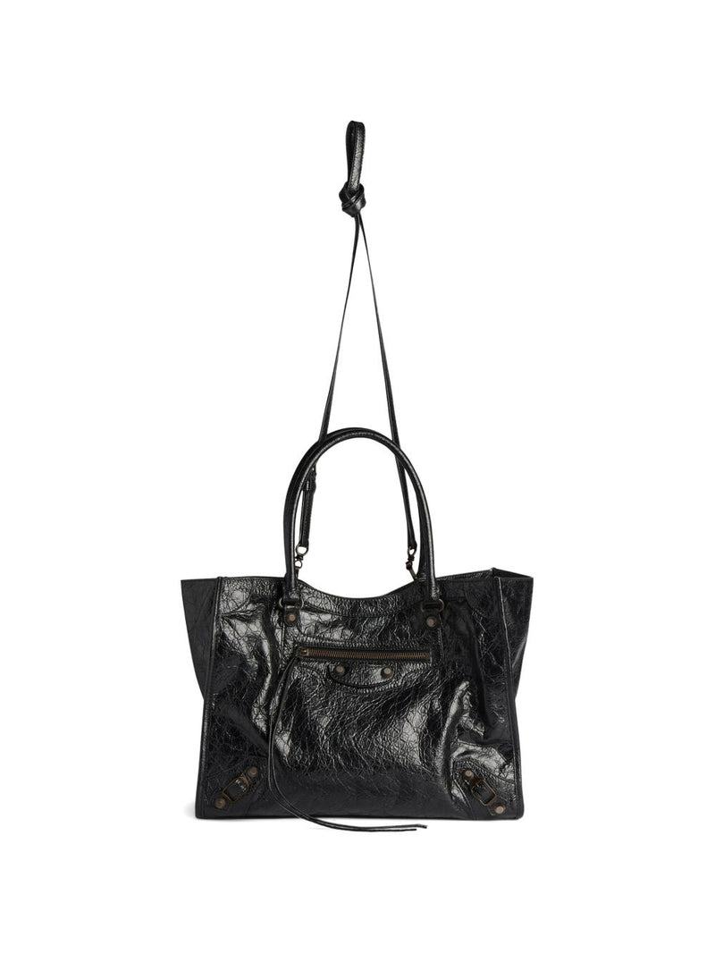 Balenciaga Le City small leather tote bag | Urbalenti™ NYC
