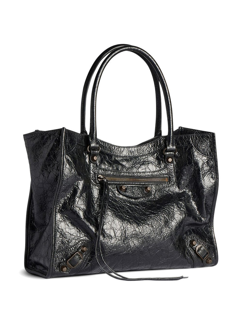 Balenciaga Le City small leather tote bag | Urbalenti™ NYC