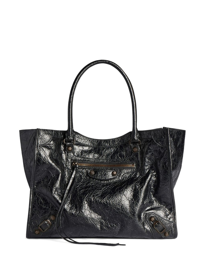 Balenciaga Le City small leather tote bag | Urbalenti™ NYC