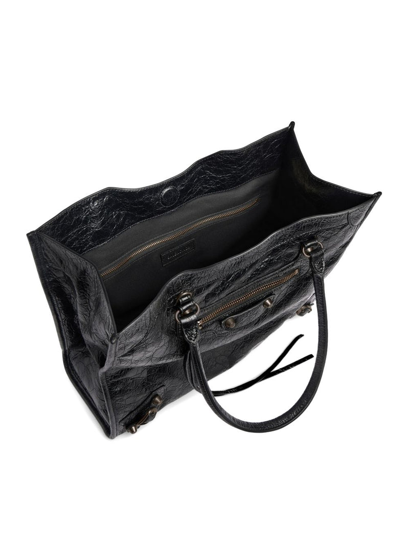 Balenciaga Le City small leather tote bag | Urbalenti™ NYC
