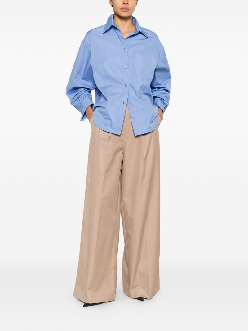 Balenciaga Cotton high-waisted trousers | Urbalenti™ NYC