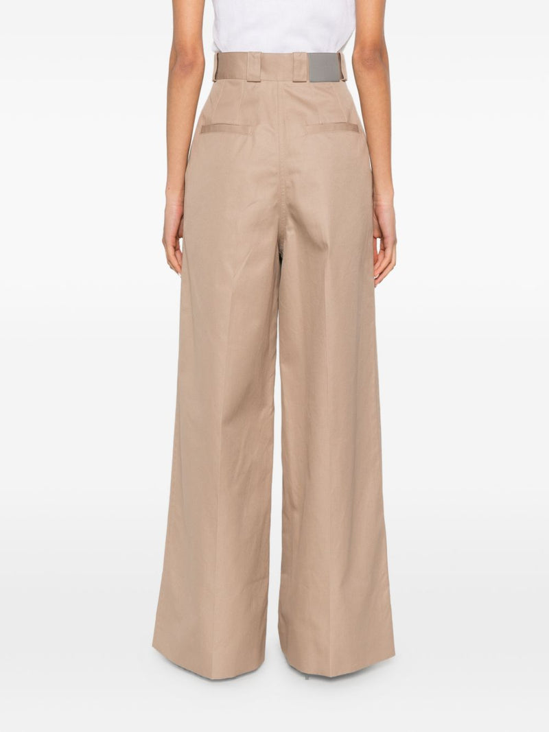 Balenciaga Cotton high-waisted trousers | Urbalenti™ NYC