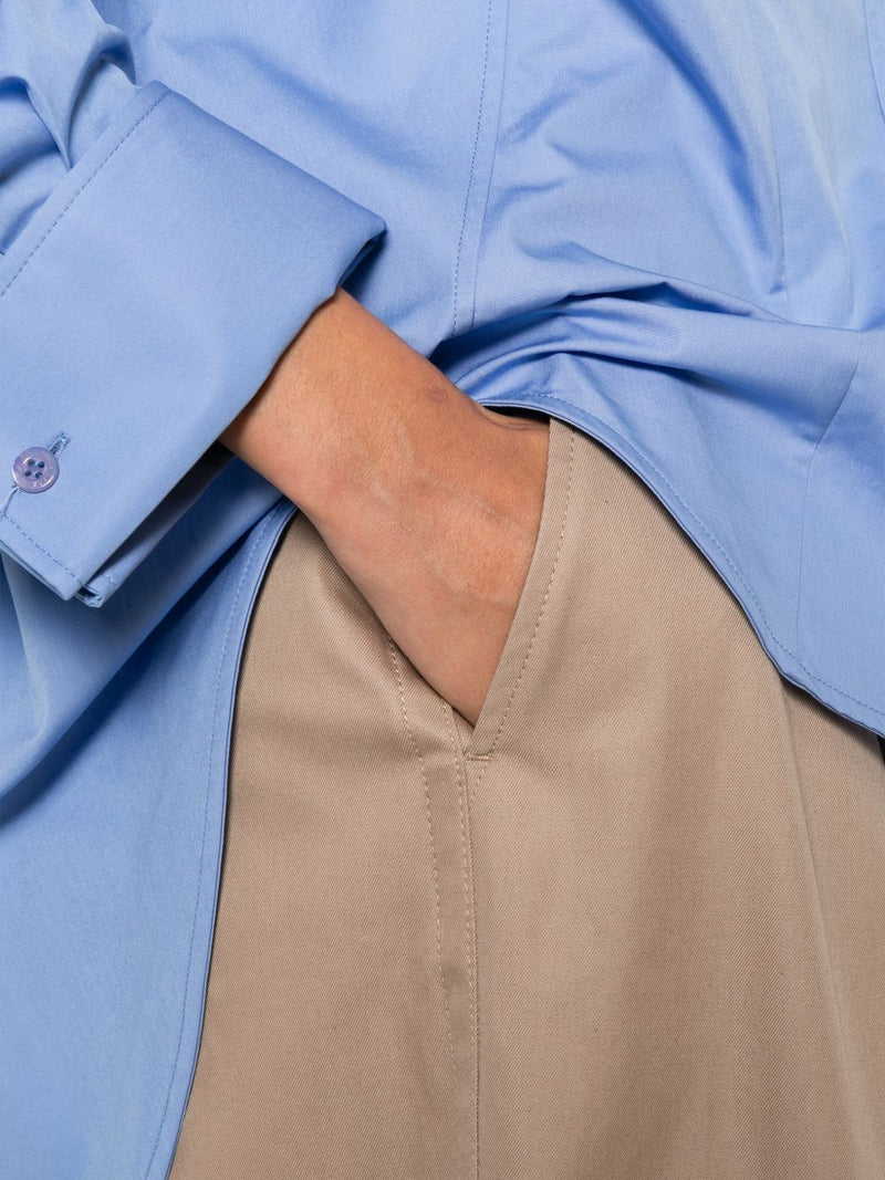 Balenciaga Cotton high-waisted trousers | Urbalenti™ NYC