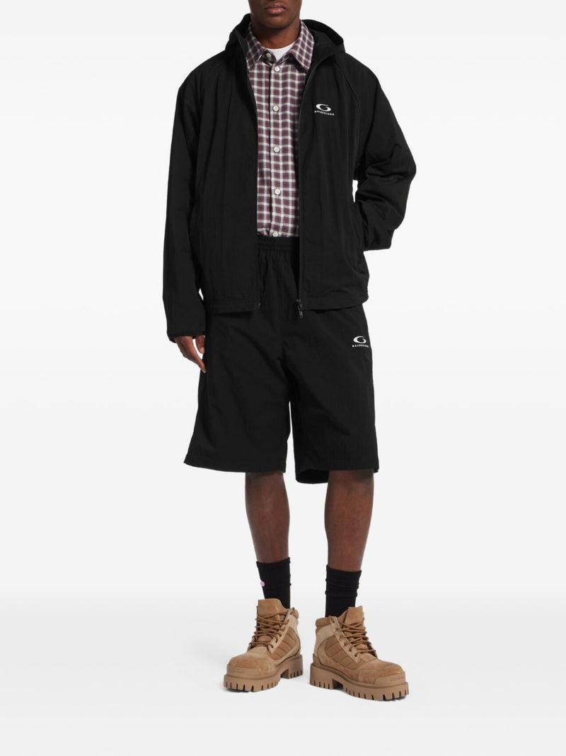 Balenciaga Logo hooded jacket | Urbalenti™ NYC
