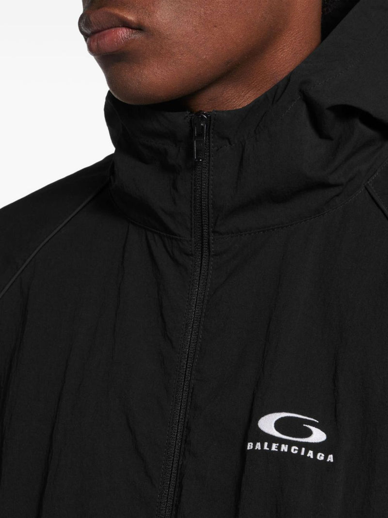 Balenciaga Logo hooded jacket | Urbalenti™ NYC