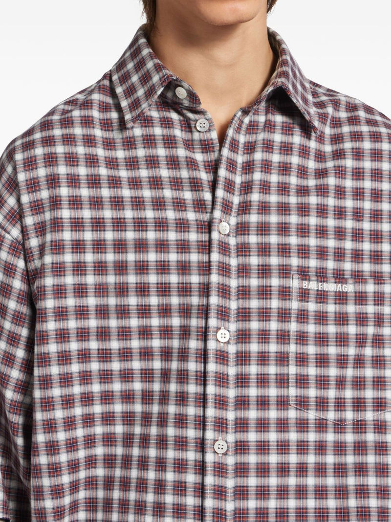 Balenciaga Checked cotton shirt | Urbalenti™ NYC