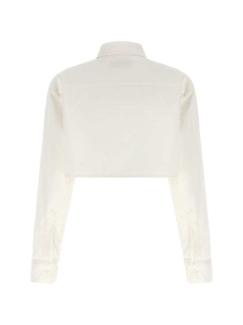 Balenciaga Cotton cropped shirt | Urbalenti™ NYC